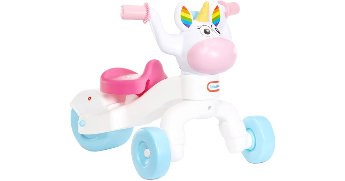 Amazon：Little Tikes Unicorn Indoor & Outdoor Ride-On Scoot只賣$24.97